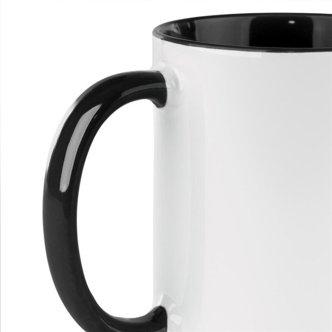 Farbige Tasse 300 ml - Innen &amp; Henkel Dunkelgr&uuml;n - ohne Druck