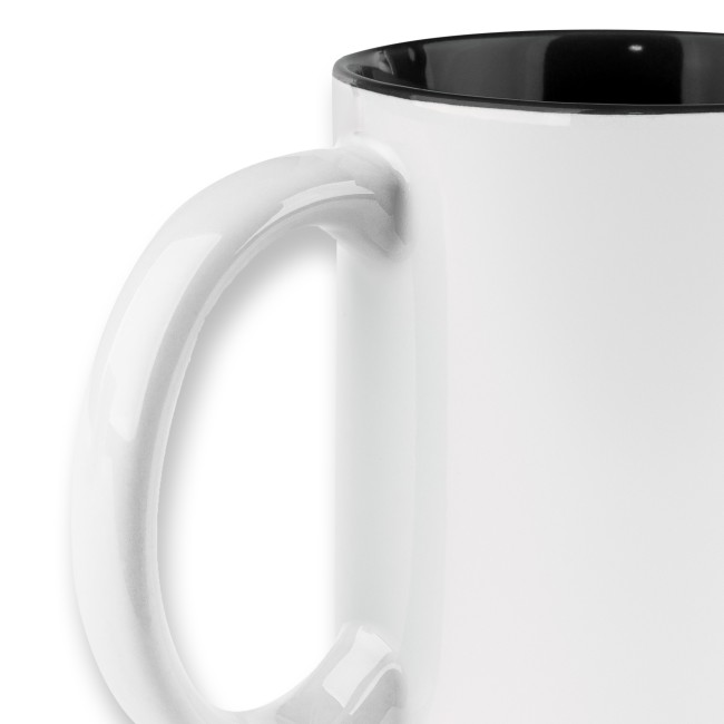 Farbige Tasse 300 ml - Innen Dunkelgr&uuml;n - ohne Druck