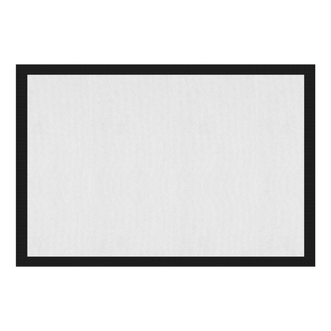 Fu&szlig;matte mit Gummirand - 75 x 50 cm - ohne Druck