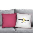 Fotokissen - 40 x 40 cm - mit farbiger Rückseite - 6...