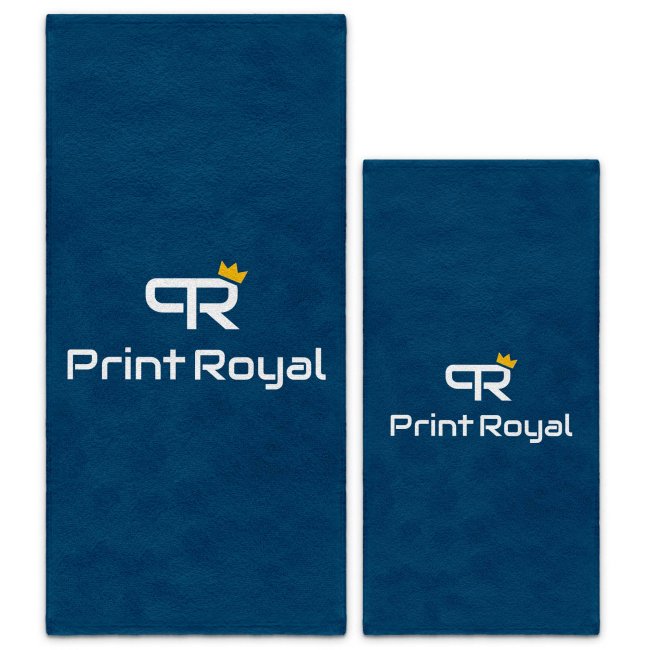 Personalisiertes Handtuch mit Logo bedrucken - in 3 Gr&ouml;&szlig;en