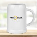 Bierkrug aus Keramik - 500 ml - ohne Deckel - 2 Farben