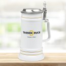 Ständekrug mit Goldrand - 700 ml - Weiß - mit...