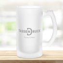 Glasbierkrug satiniert - 500 ml