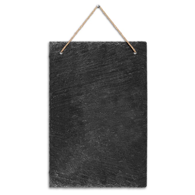 Schiefertafel - Hochformat - 20 x 30 cm - mit 2 Vorbohrungen - ohne Druck