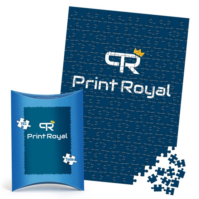 Puzzle bedrucken - 192 Teile - im Hochformat - inkl. bedruckter Kartonverpackung