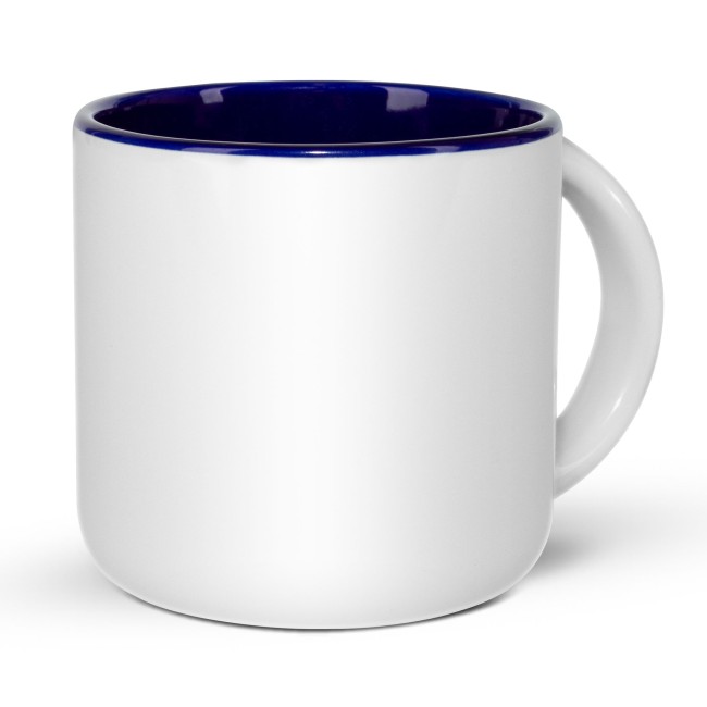 Kaffee-Pott 400 ml - Innen Dunkelblau - ohne Druck