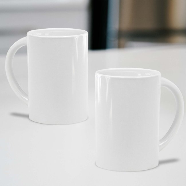 Tasse Rom - Keramik wei&szlig; - 270 ml - ohne Druck
