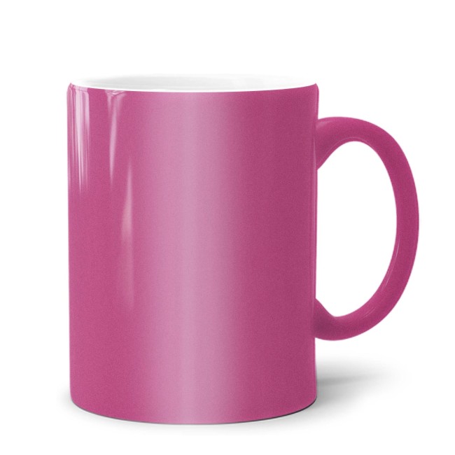 Metallic-Tasse - 300 ml - Metallic Rosa - ohne Veredlung