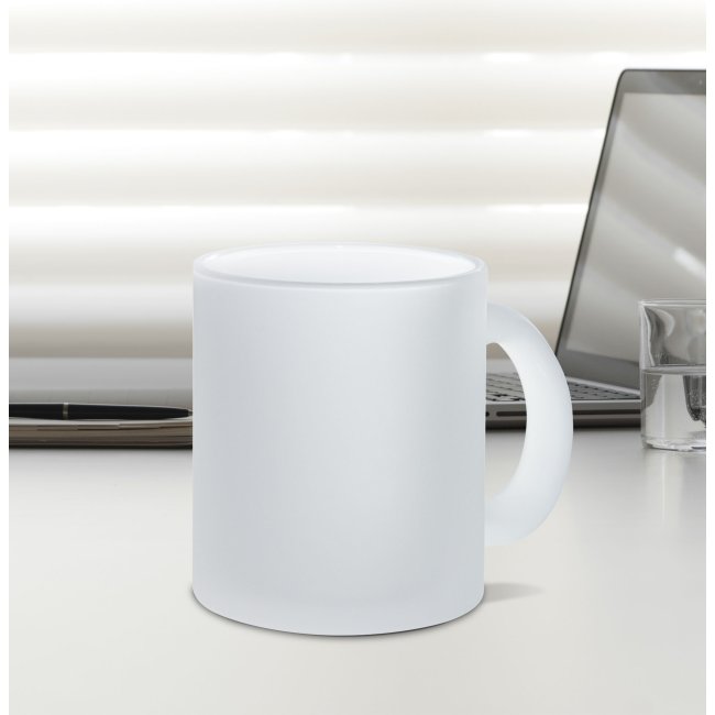 Glastasse - 300 ml - satiniert - ohne Druck
