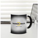 Zaubertasse - Farbwechseltasse - Schwarz - 300 ml