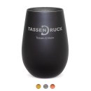 Zweifarbiges Windlicht mit Gravur in Matt-Schwarz - 3...