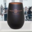 Zweifarbiges Windlicht mit Gravur in Matt-Schwarz - 3...